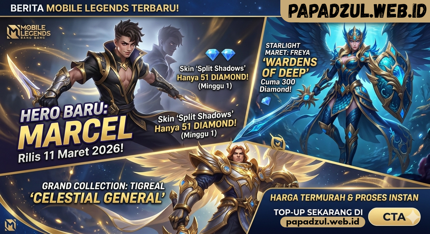 Rilis Hero Baru Marcel & Skin Starlight Maret 2026: Siapkan Diamond-mu!
